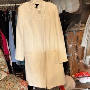 Lane Bryant Cream Trench Coat